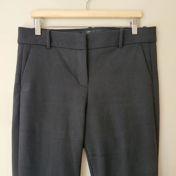 J Crew 365 Cameron High Rise Ankle Dress Pant Stretch Black Size 12 - Picture 5 of 10